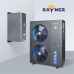 Тепловий насос повітря-вода Raymer RAY-32DS2-EVI 32 кВт, інвертор до -30 °C, спліт-система до 500 кв.м. 380V